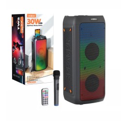 Moxom Bluetooth Speaker MX-SK54 with Microphone and Remote 30W Black Moxom Bluetooth Speaker MX-SK54 with Microphone and Remote 30W Black